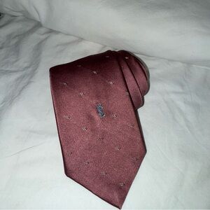 Mauve patterned silk tie